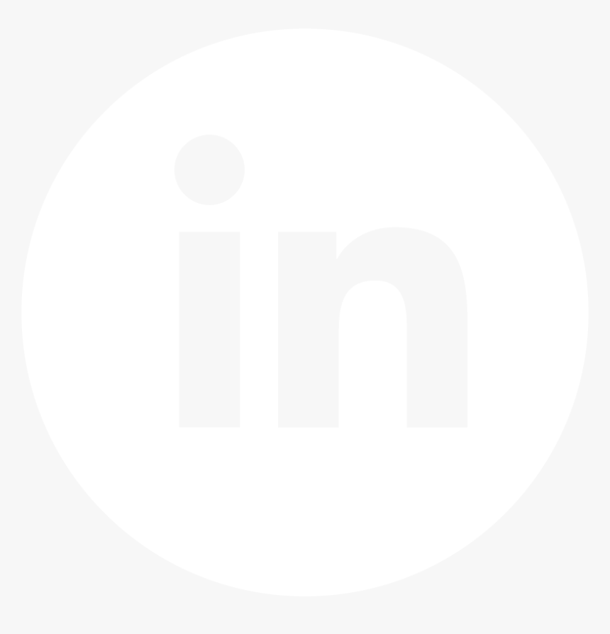 Linkedin - Facebook Logo In White Circle, HD Png Download