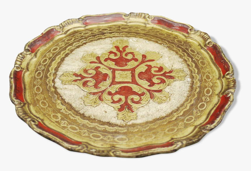 Florentine Wooden Tray Painted With The Hand Of Circular - Circle, HD Png Download