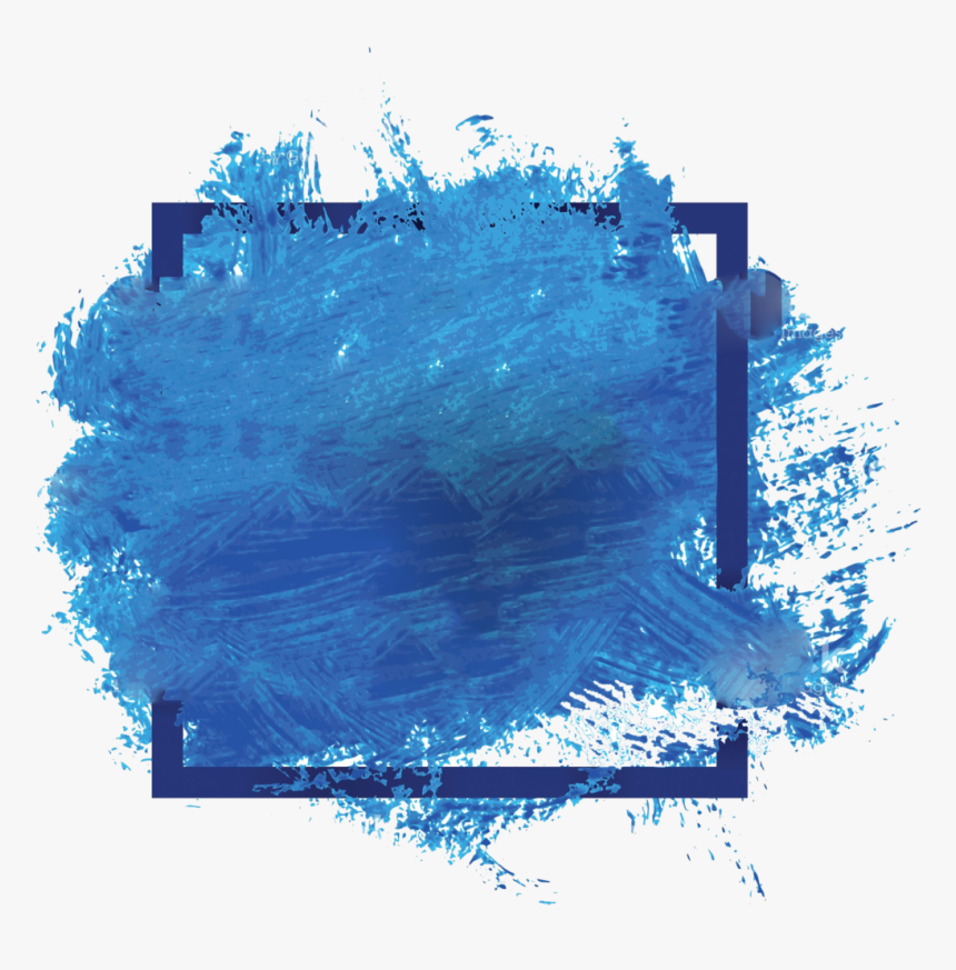 Watercolor Banner Png - Water Color Blue Png, Transparent Png