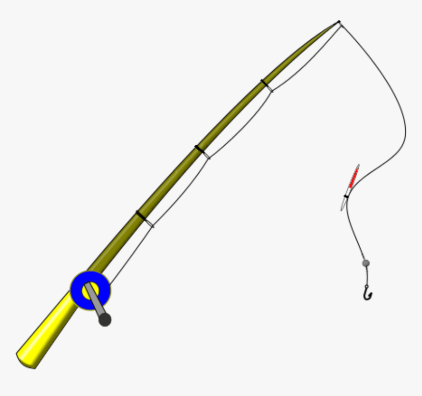 Fishing Rod Clipart - Transparent Fishing Rod Clipart, HD Png Download