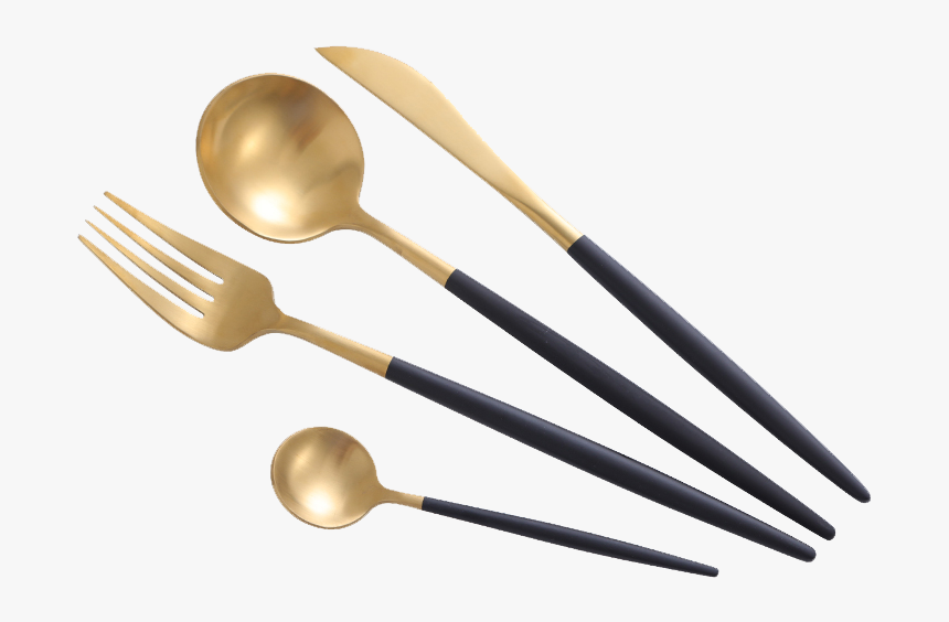 Grater Stainless Steel Set Spoon Fork Knife Dinner - Siyah Çatal Bıçak Takımı, HD Png Download