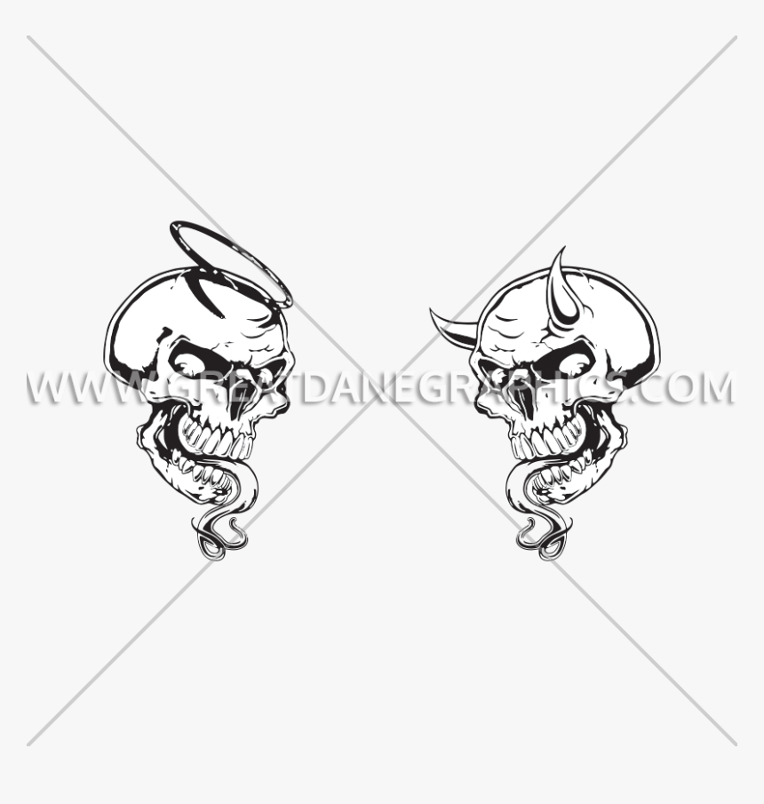 Evil Drawing Biker - Cartoon, HD Png Download