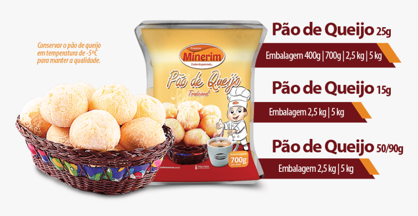 Pao De Queijo Catalogo Min - Pao De Queijo Minerim, HD Png Download