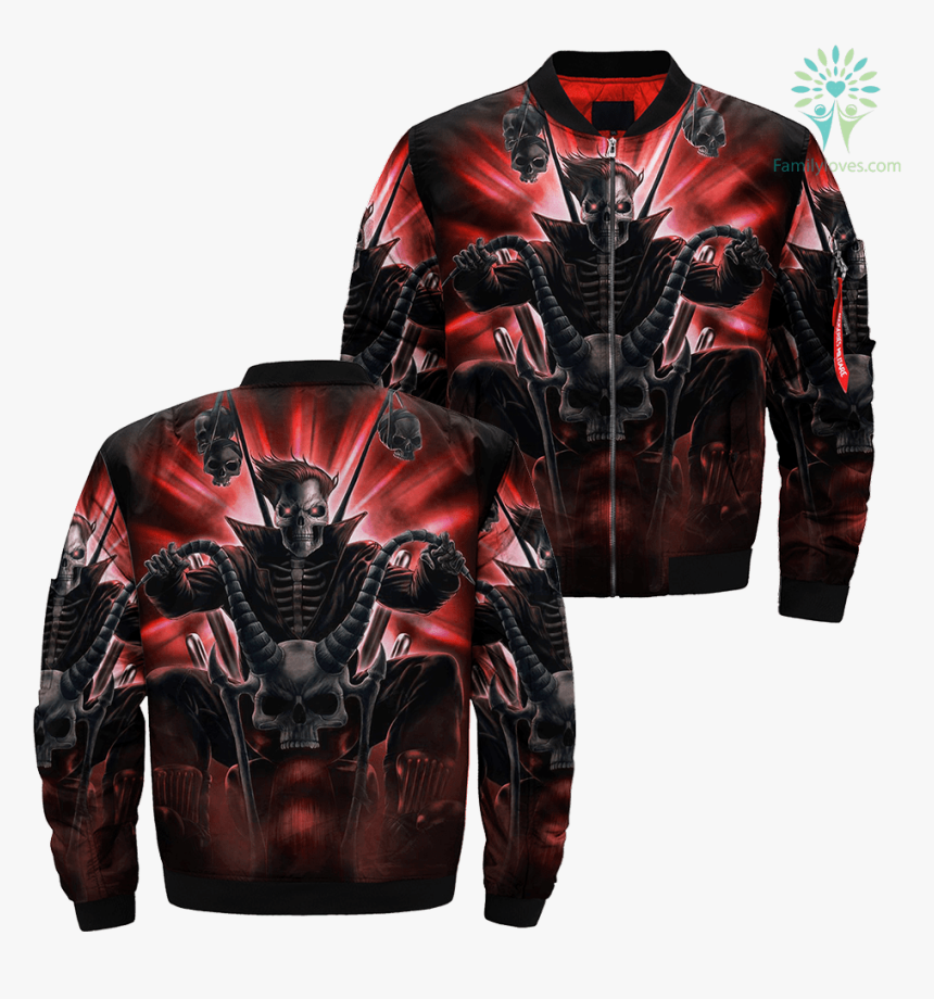 Skull Biker Over Print Jacket %tag Familyloves - Andrew Dobell Art, HD Png Download