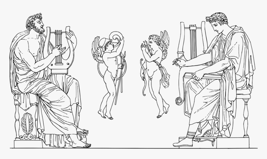 Ancient, Greek, Music, Angel, Angels, Art, Boy, Greece - Greek Png Music, Transparent Png