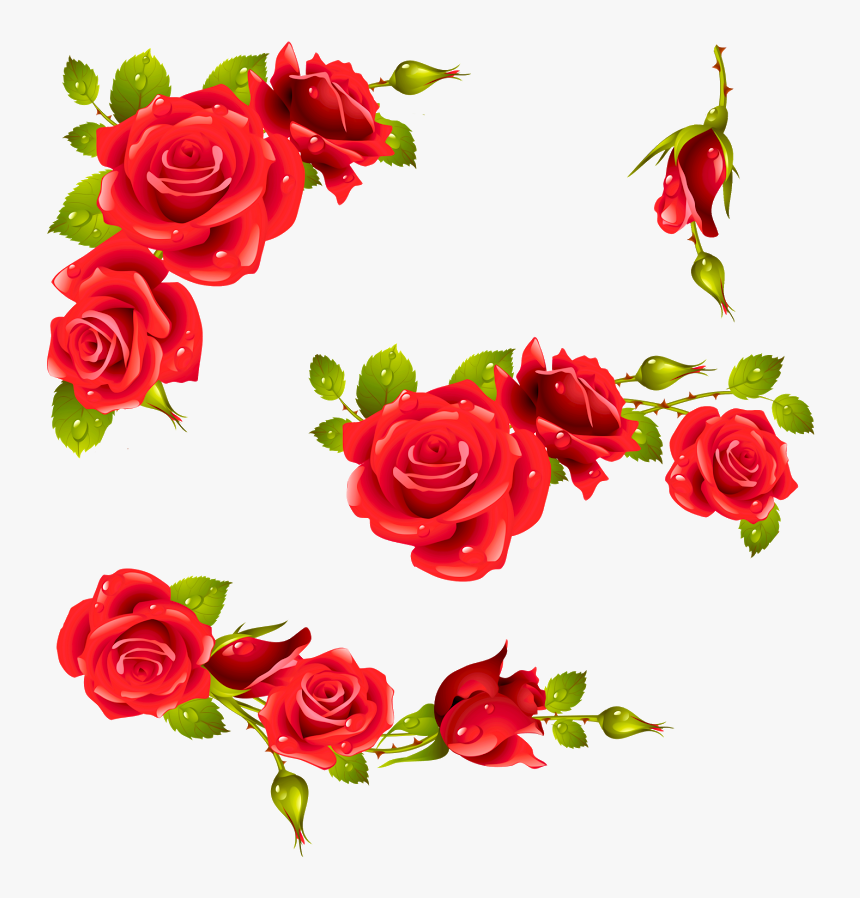 Rose Heart Frame Png, Transparent Png