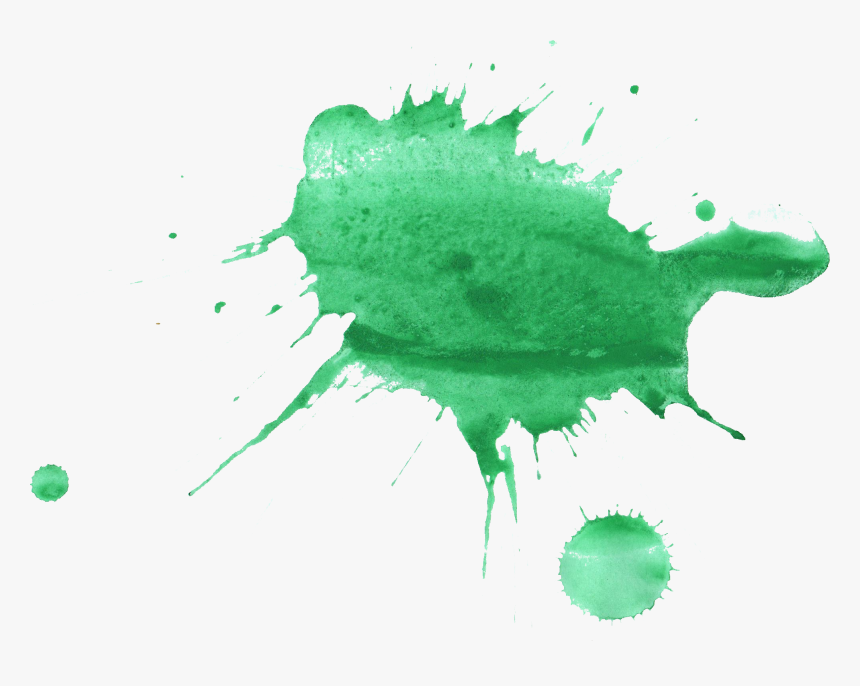Clip Art Green Watercolor Png - Watercolor Green Splash Png, Transparent Png