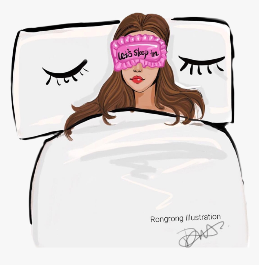 #sleeping #woman #bed - Women In Bed Png, Transparent Png