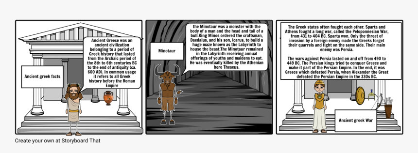 Ancient Greece Storyboard, HD Png Download