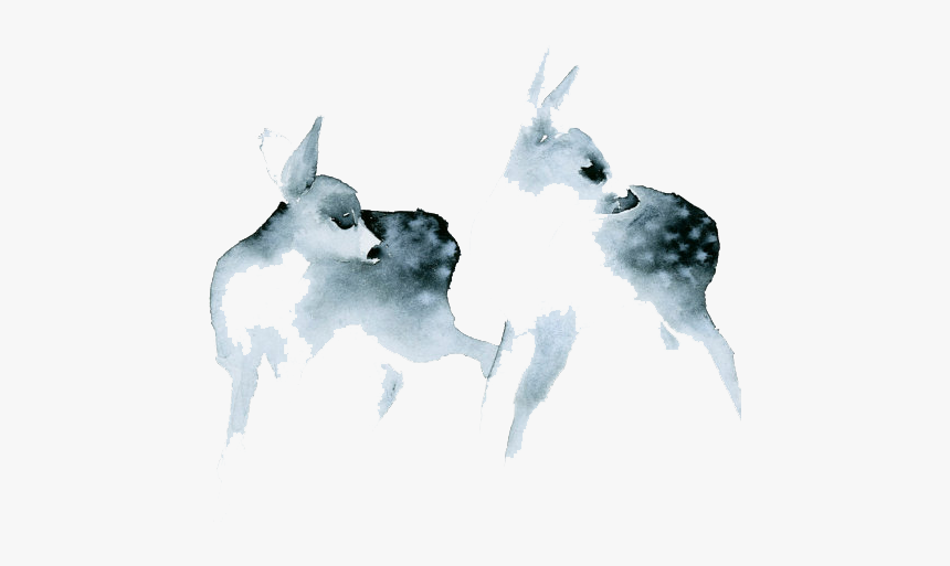 Animals Watercolor Painting Printmaking Work Of Art - Painted Watercolor Animal Png, Transparent Png