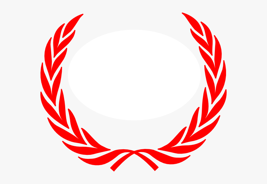 Red Laurel Wreaths Clip - Red Laurel Wreath Png, Transparent Png