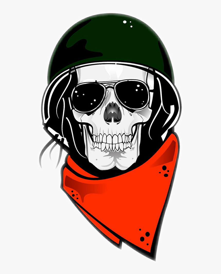 Skull Helmet Vector, HD Png Download