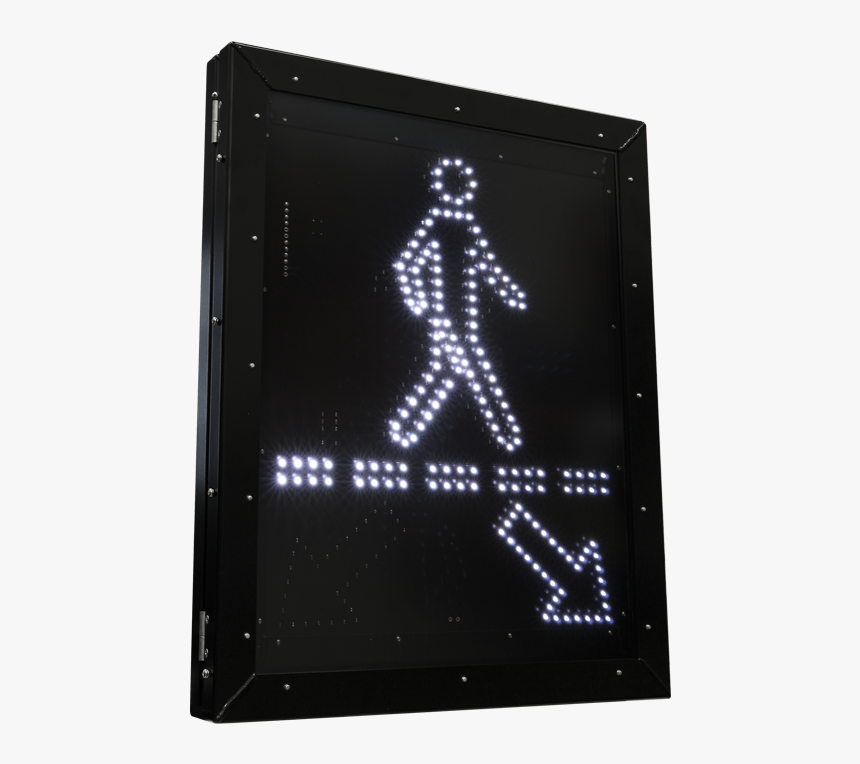 Pedestrian Crossing Led Blank Out Sign - Pedestrian, HD Png Download