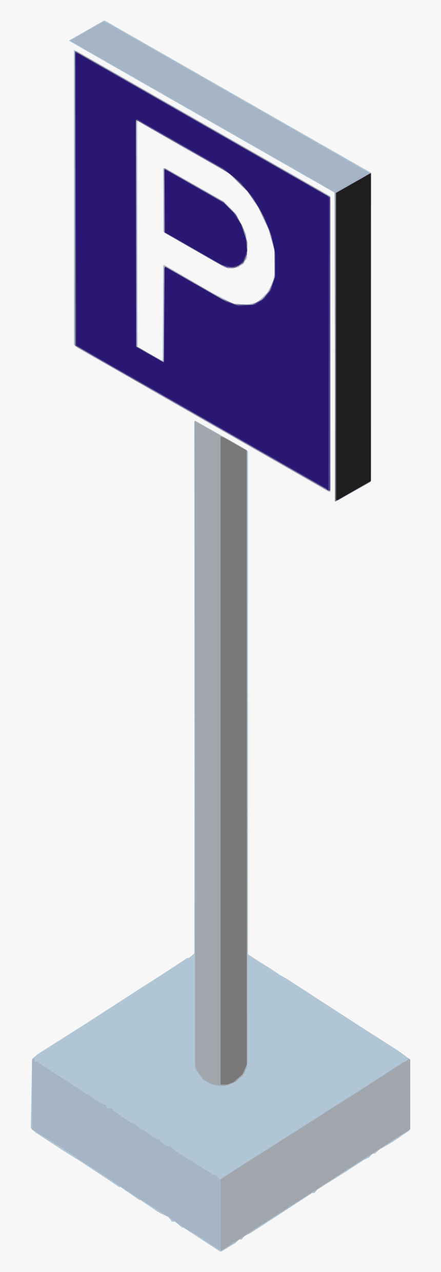 Traffic Sign Parking Clip Arts - Isometric Sign, HD Png Download ...