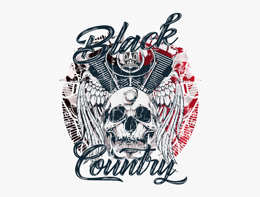 Skull And Pistons Bc - Illustration, HD Png Download