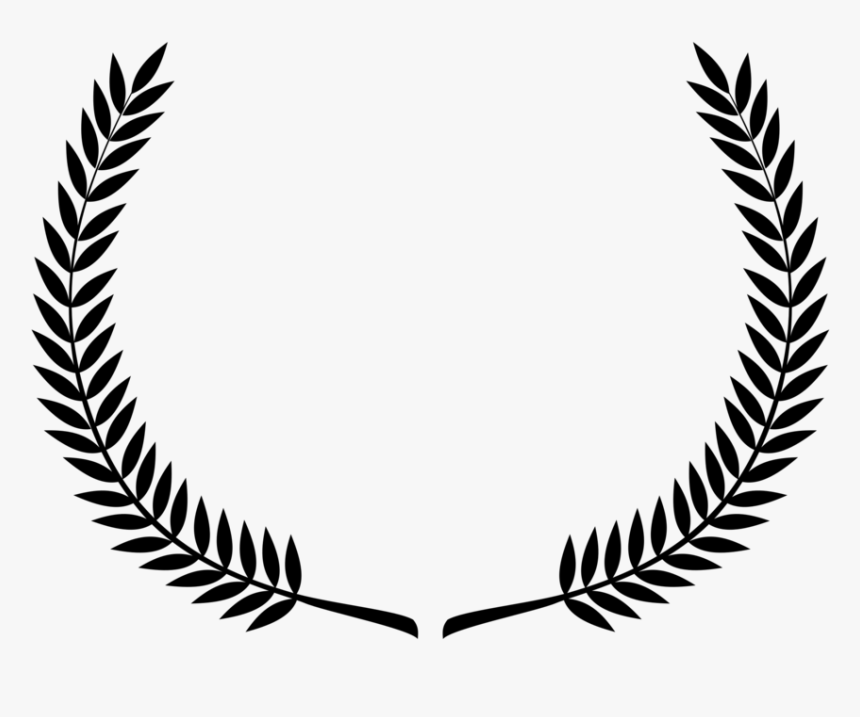 Transparent White Wreath Png - Black Laurel Wreath Png, Png Download