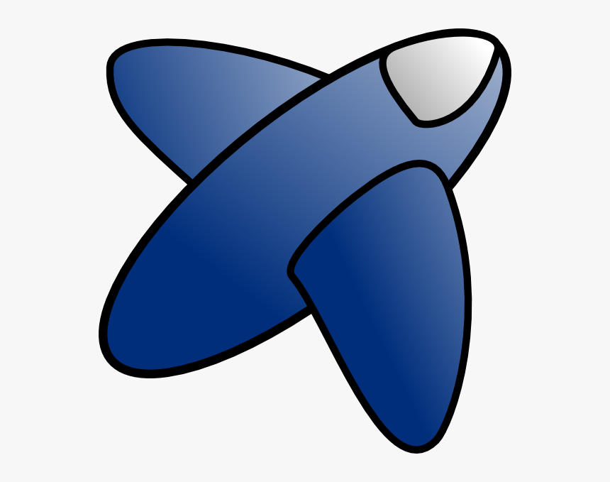 Blue Cartoon Plane Svg Clip Arts - Avião De Criança, HD Png Download