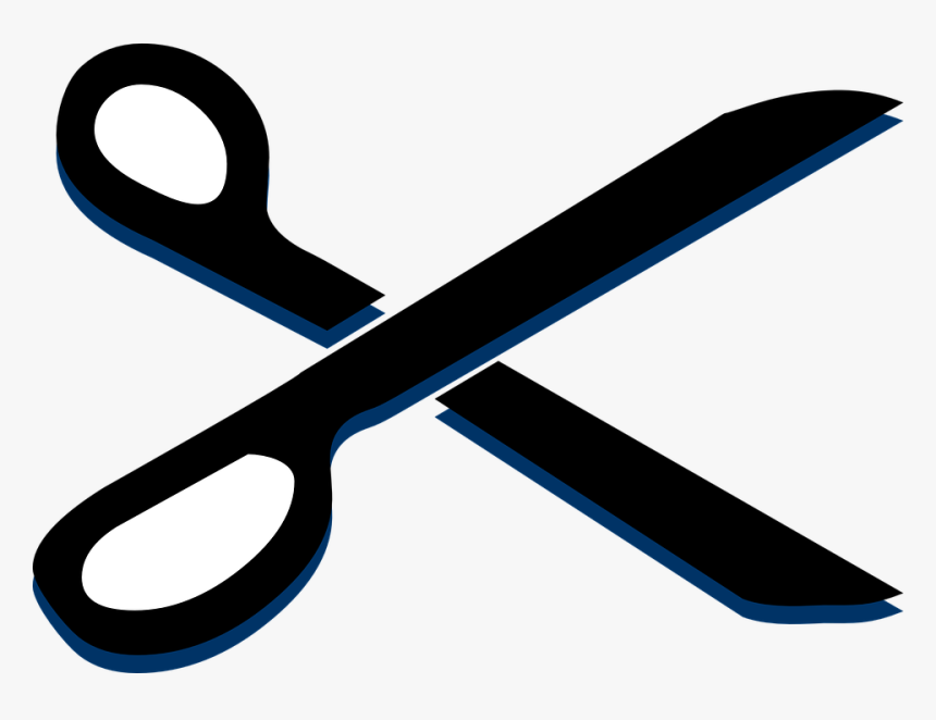 Scissor, Cut, Edit, Office Scissor Cut Here Clip Art, HD Png Download