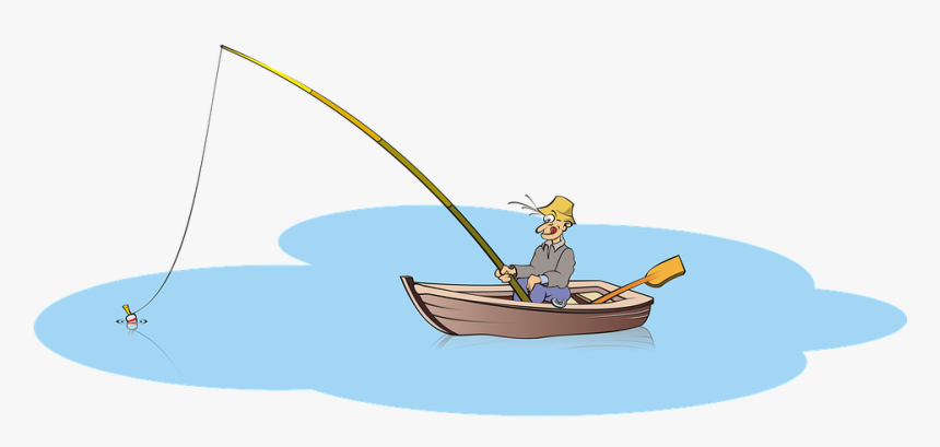 Fisherman - Fishing From A Boat Transparent Background, HD Png Download
