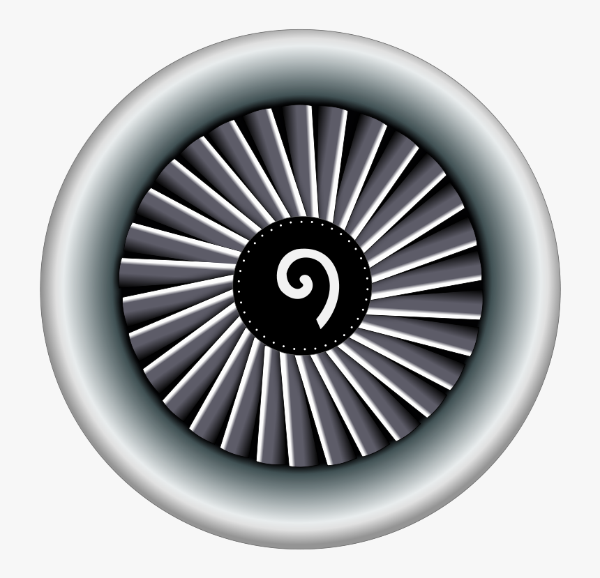 Free To Use Public Domain Airplane Clip Art - Jet Engine Clipart, HD Png Download
