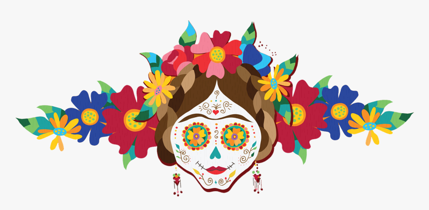 Thumbnail - Day Of The Dead Flowers Clipart, HD Png Download