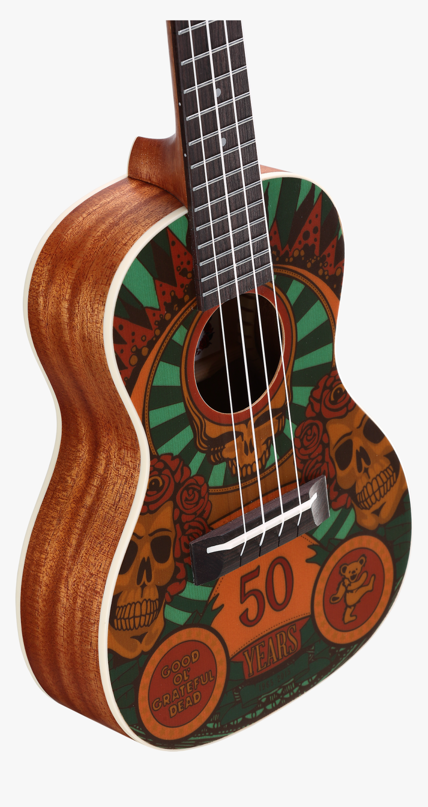 Ukulele Clipart Brown - Grateful Dead Ukulele, HD Png Download