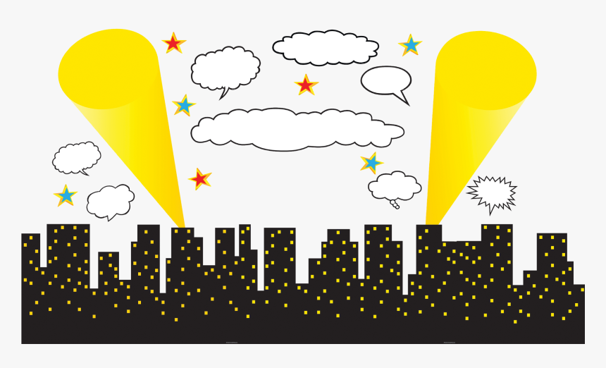 Transparent Bulletin Png - Superhero Cityscape, Png Download