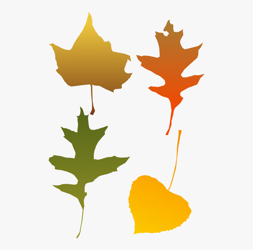 Scattered Leaves Autumn Vector - Autumn Leaf Clip Art, HD Png Download