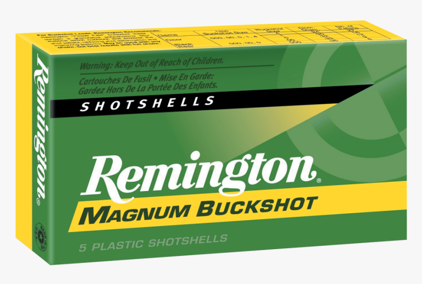 12ga Buck Shot Remington, HD Png Download