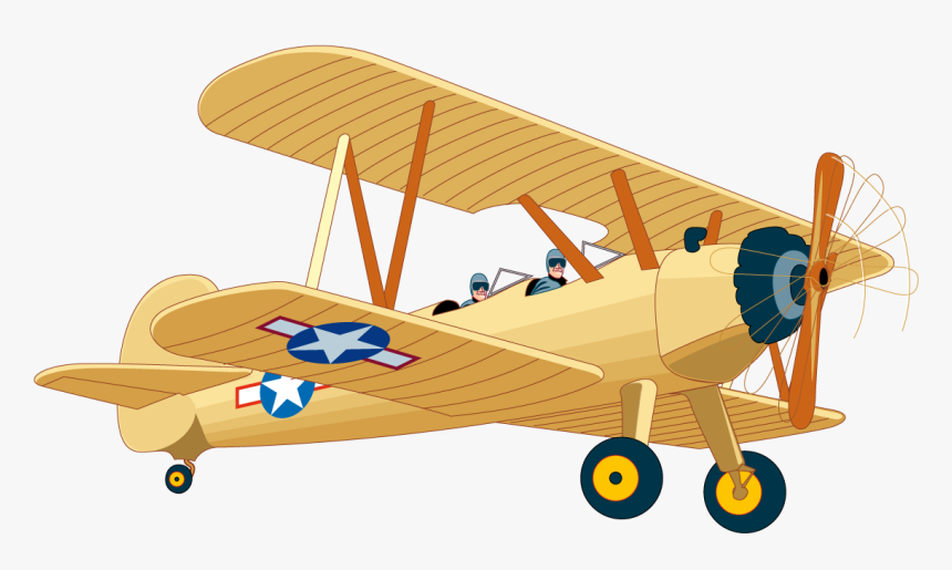 Free Airplane Vector Download - Vintage Airplane Clipart Png, Transparent Png