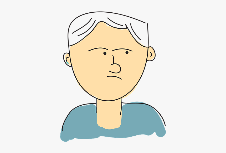 Cartoon, People, Man, Person, Comic, Sad, Male, Face - Illustration, HD Png Download