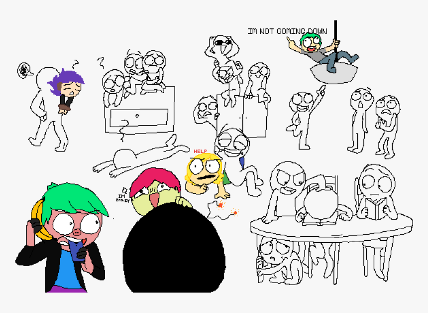 Im Crazy Person - Cartoon, HD Png Download