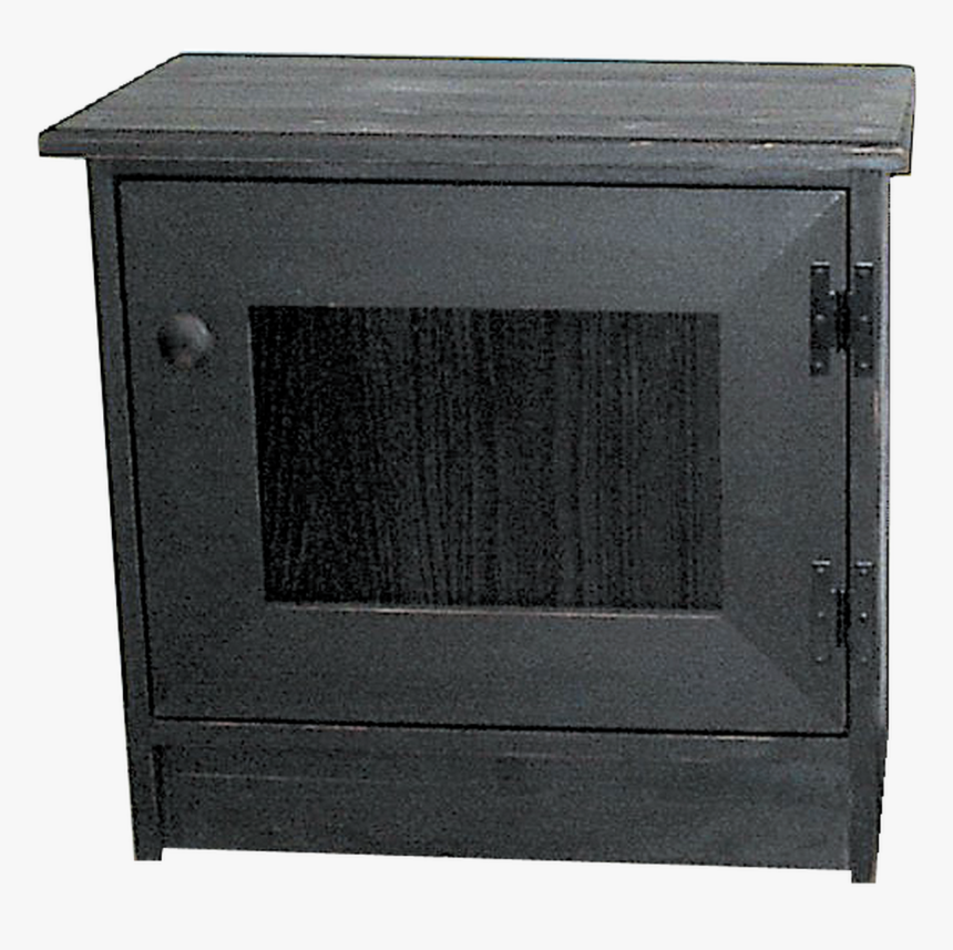 Shown In Old Black With Beadboard Door - Nightstand, HD Png Download