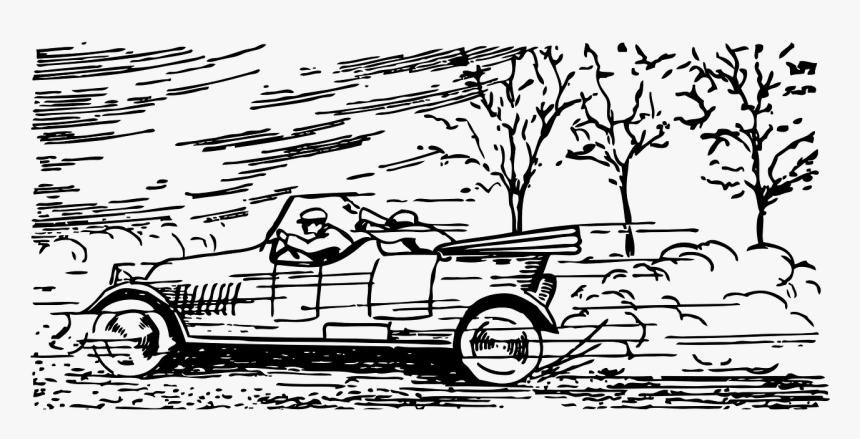 Speeding Car Clip Art, HD Png Download