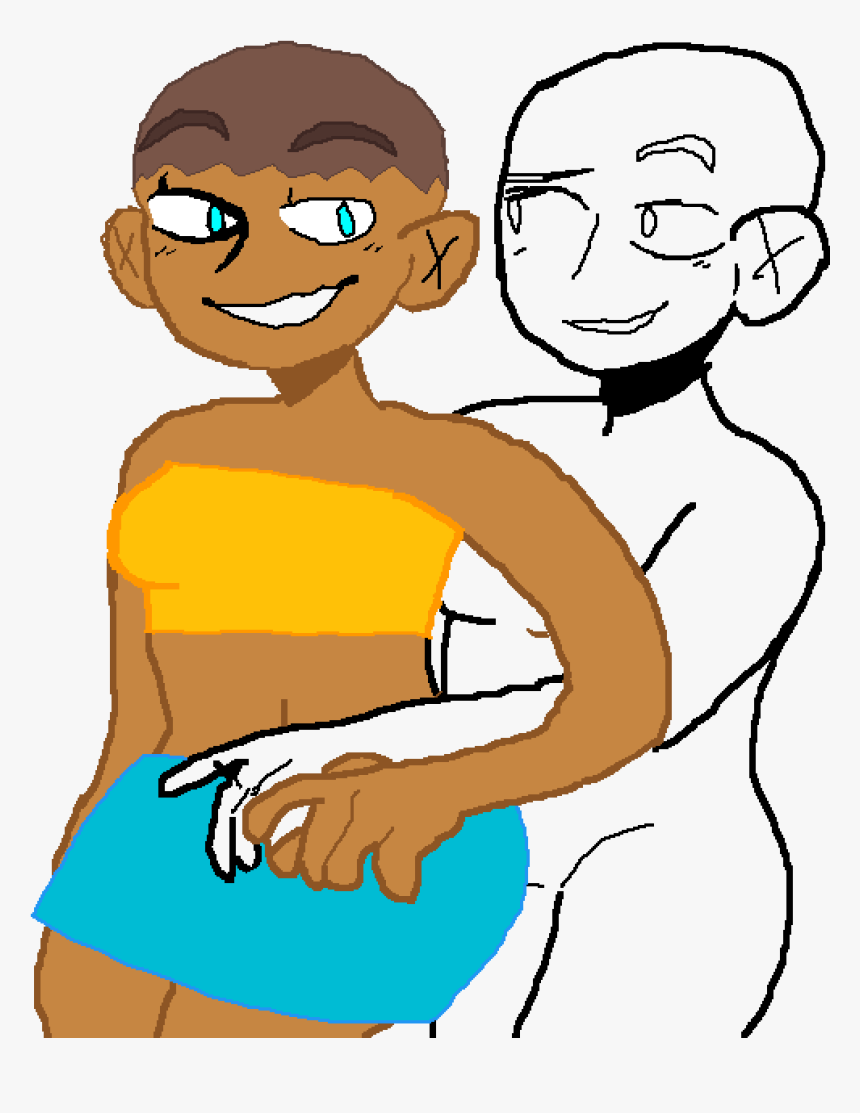 Gabby With A Kind Person - Cartoon Kind Person, HD Png Download