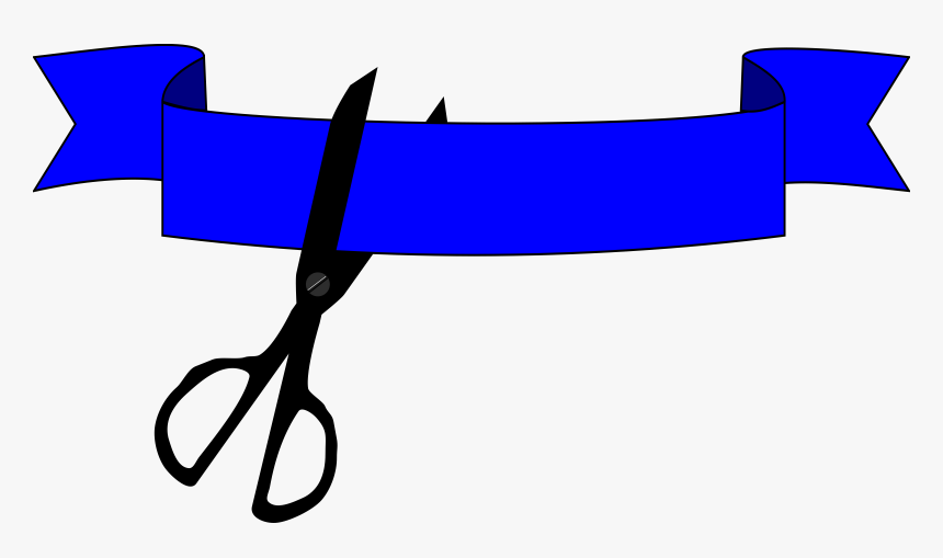 Ribbon Cutting Clip Arts - Clip Art Ribbon Cutting, HD Png Download ...