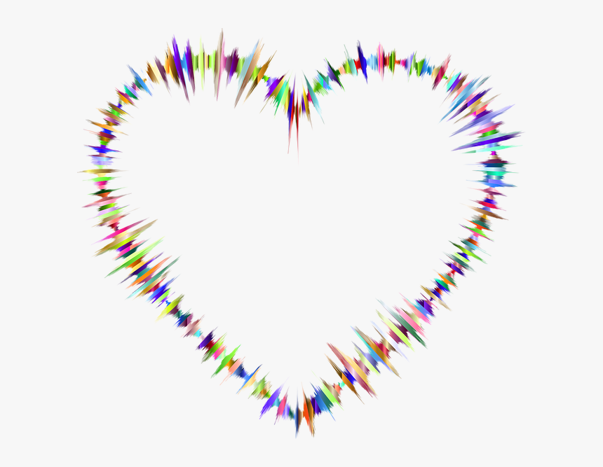 Music, Wave, Sound, Abstract, Art, Audio, Aural, Ear - Sound Wave With Heart, HD Png Download