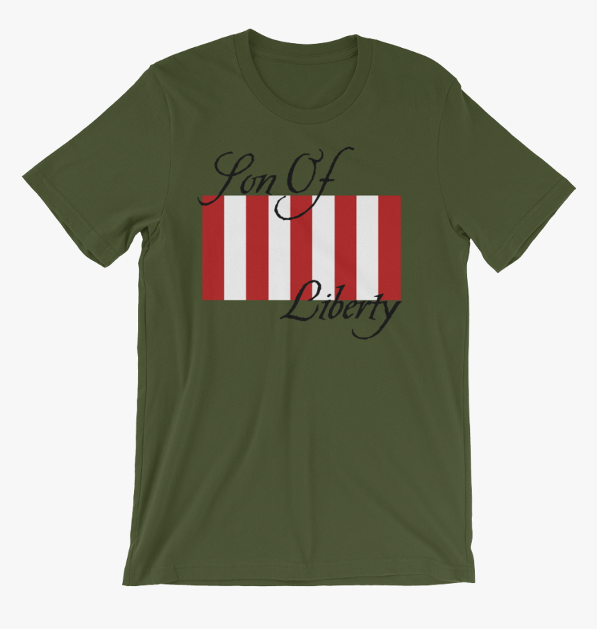 Son Of Liberty Mockup Wrinkle Front Olive - Vuxvux Shirts, HD Png Download