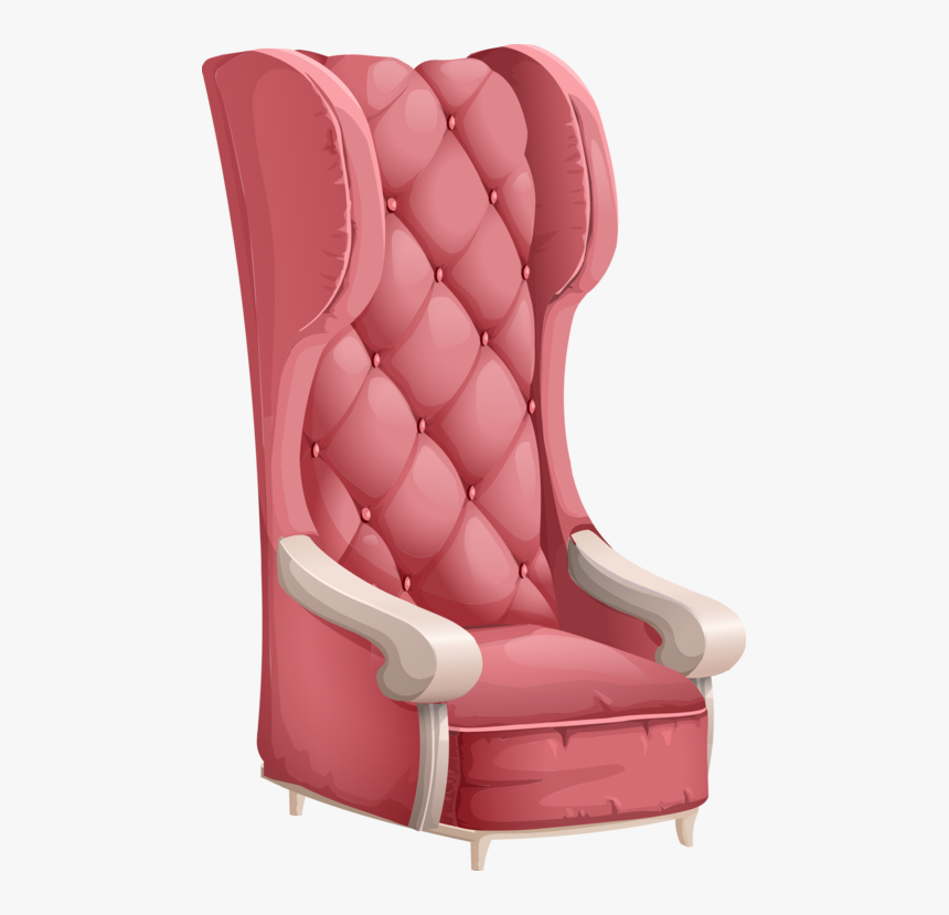 Pink,comfort,car Seat Cover - Fancy Chair Transparent, HD Png Download