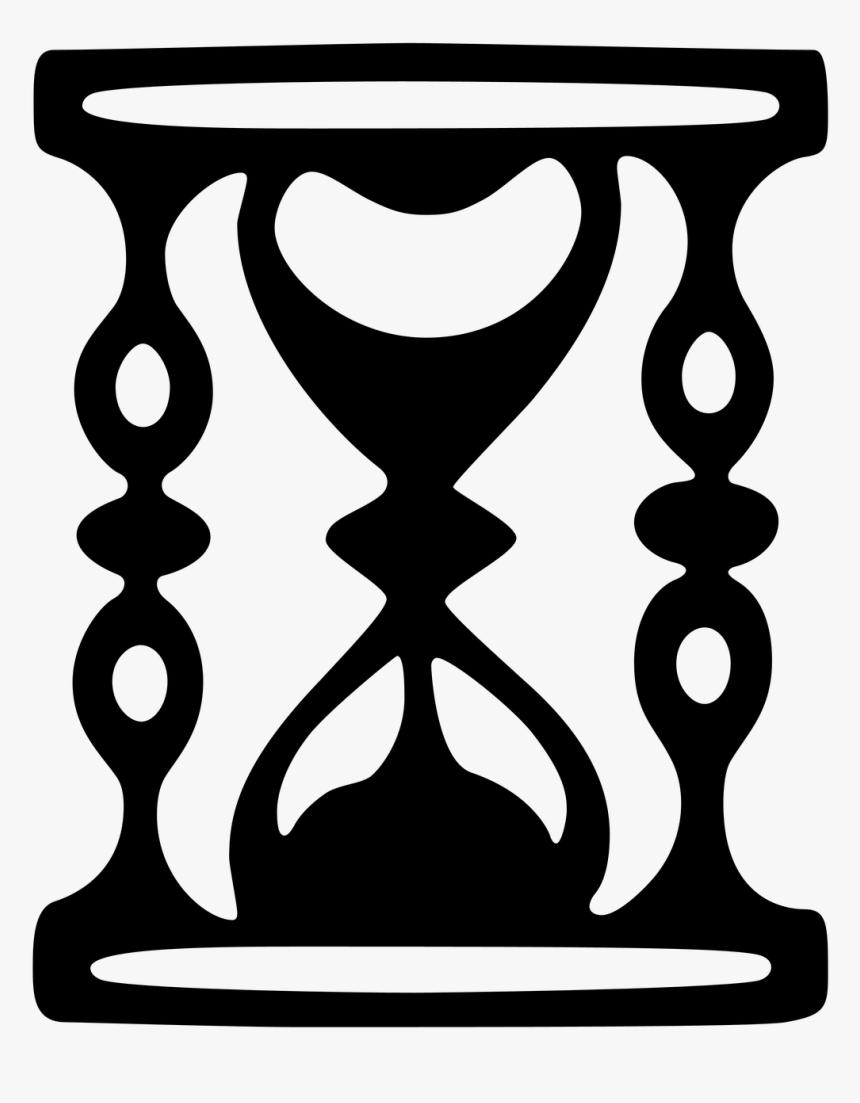 Reloj De Arena Silueta Png, Transparent Png