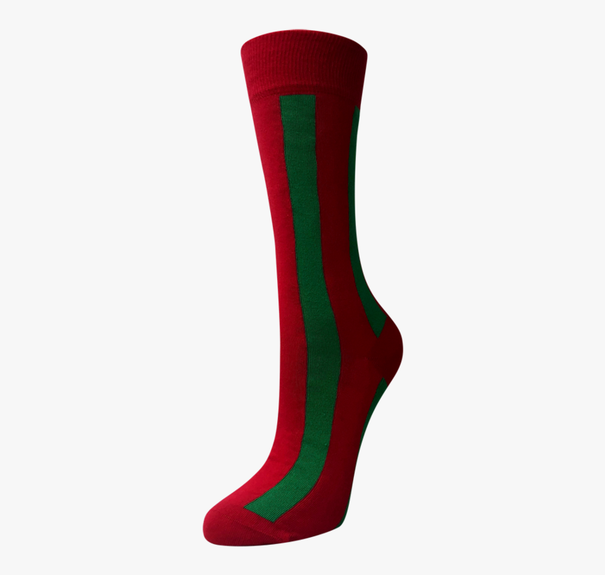 Vertical Striped Red Socks - Sock, HD Png Download