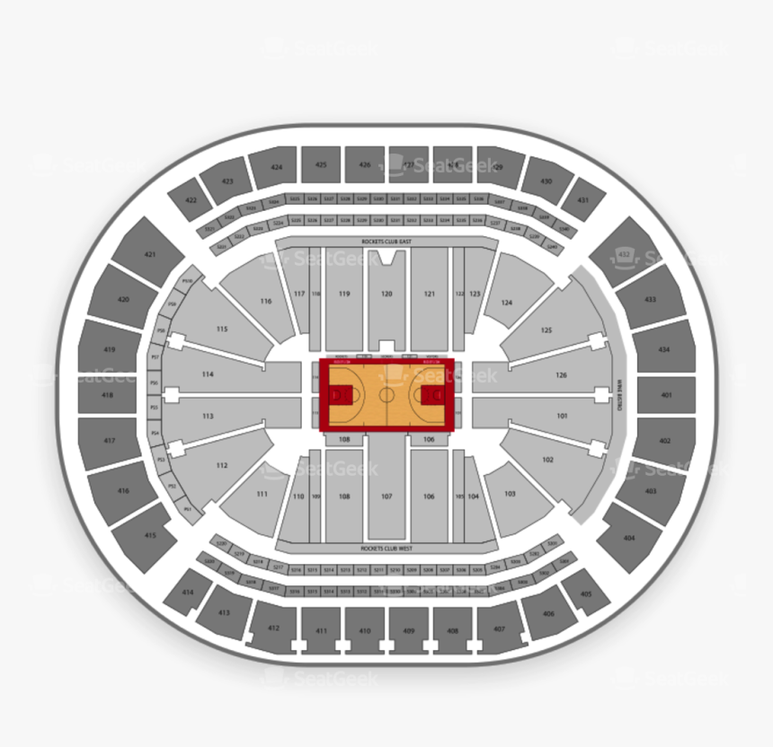 Toyota Center Section 421 Row 12, HD Png Download