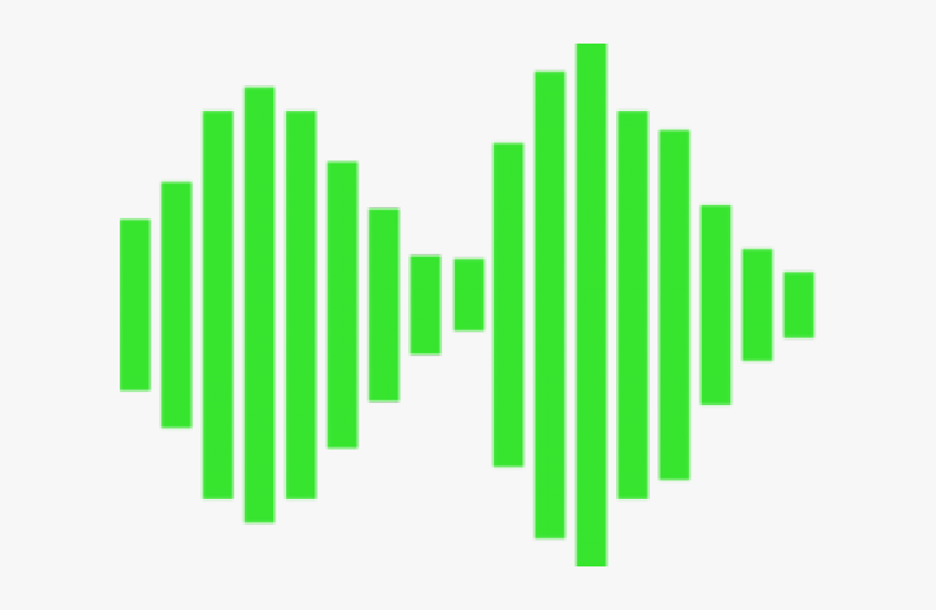 Green Music Wave Transparent , Png Download - Soundwave Clipart, Png Download