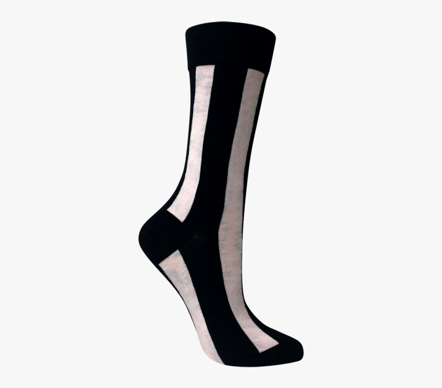 Vertical Striped White Socks - Sock, HD Png Download