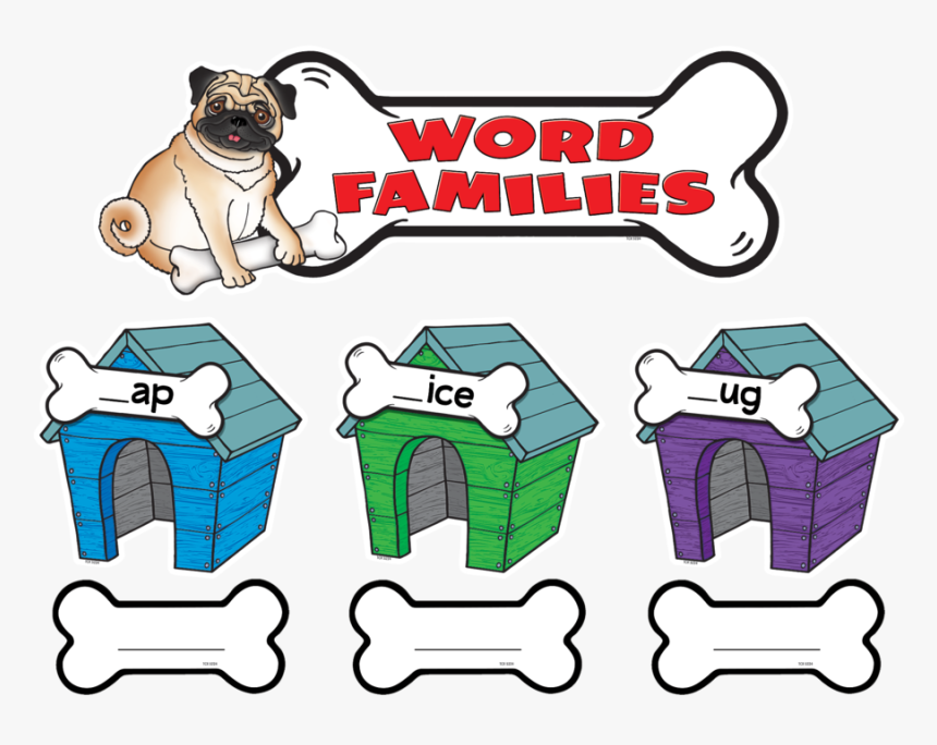 Tcr5224 Word Families Bulletin Board Display Set Image, HD Png Download