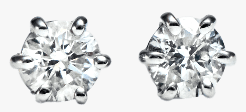 14k White Gold - Earrings, HD Png Download