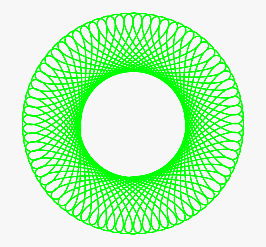 Spiro, Formas, Geometrico, Formas Geométricas, Diseño - Clock With All Numbers, HD Png Download