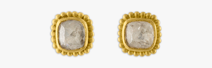 Granulated Diamond Stud Earrings - Earrings, HD Png Download
