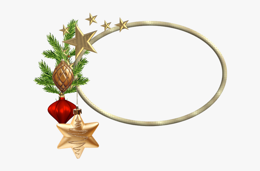Oval Christmas Frame Png - Christmas Oval Frame Png, Transparent Png