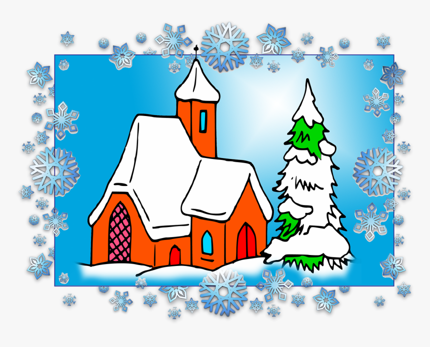 Transparent Christmas Png Frame - Transparent Background Snowflake Border, Png Download